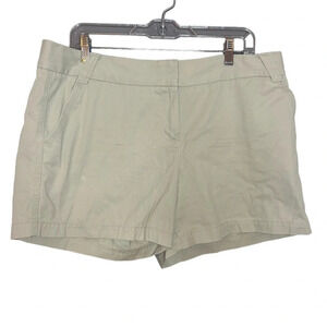 J. Crew shorts city fit weathered chino khaki size 14